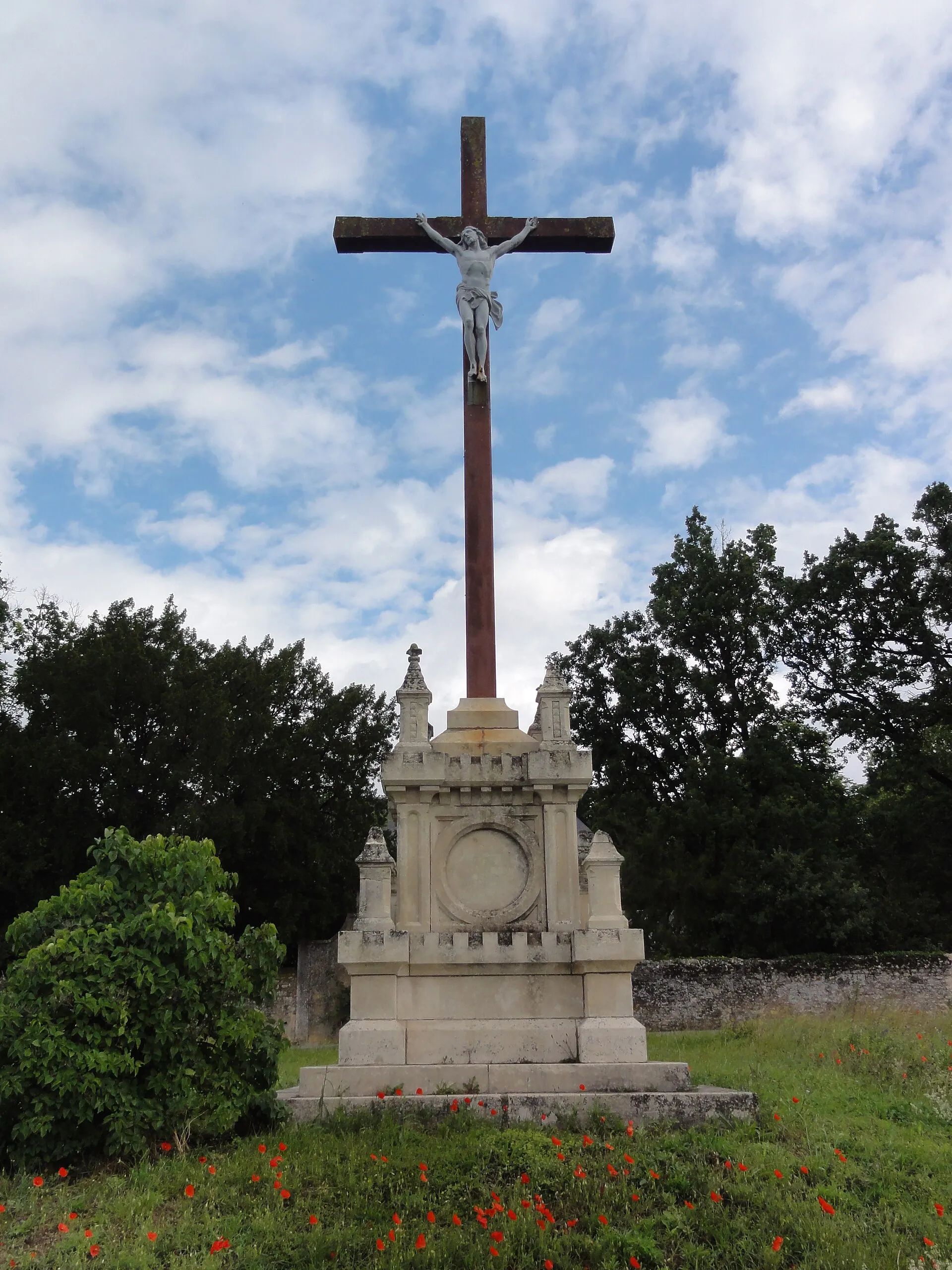 La croix de Jérusalem, à Migné-Auxances, dans la Vienne